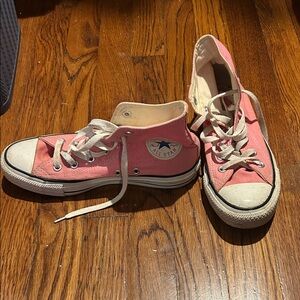 Converse Pink High Top Canvas Sneakers